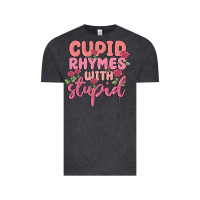 Vintage Black cupid rhymes with stupid Vintage Tee - MaliasSmallBusiness