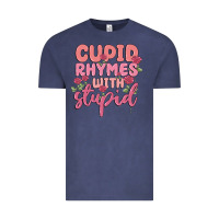 Vintage Denim cupid rhymes with stupid Vintage Tee - MaliasSmallBusiness
