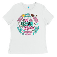 White i'm a jesus lovin' Ladies Tee - Artiststas