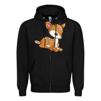 Black gazelle Zipper Hoodie - texasbilliewilder