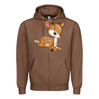 Chestnut gazelle Zipper Hoodie - texasbilliewilder