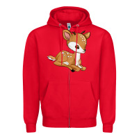 Red gazelle Zipper Hoodie - texasbilliewilder