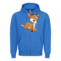 True Royal gazelle Zipper Hoodie - texasbilliewilder