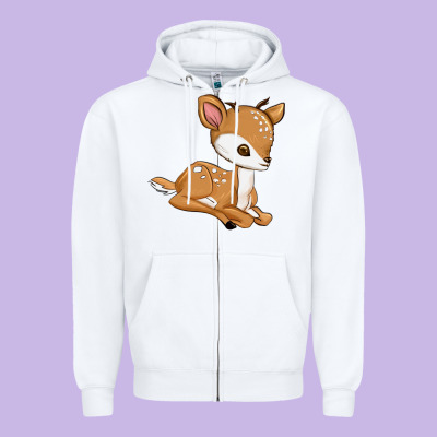 Gazelle Zipper Hoodie Designed By Texasbilliewilder