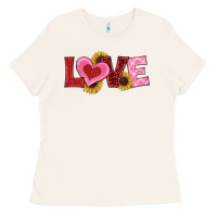 Bone valentines day love sunflowers Ladies Tee - RanaPortraitStore