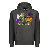 Charcoal Heather my first halloween Premium Hoodie - CowGirlArtShop