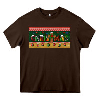 Chocolate Brown christmas with cross license plate Heavy Core Tee - BundleAndBundleShop
