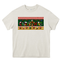 Cream christmas with cross license plate Heavy Core Tee - BundleAndBundleShop
