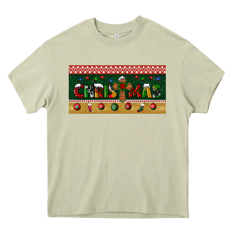 Christmas With Cross License Plate Heavy Core Tee by BundleAndBundleShop | Teevron