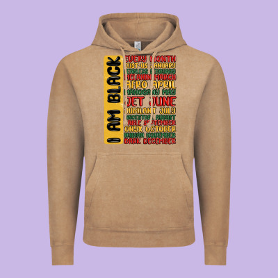 Black History  Month Vintage Hoodie Designed By Maliassmallbusiness