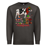 Smoke mooey christmas cow Premium Sweatshirt - CowGirlArtShop