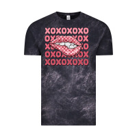 Cloud Black xoxo checker lips Vintage Tee - MaliasSmallBusiness