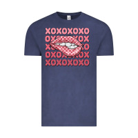 Vintage Denim xoxo checker lips Vintage Tee - MaliasSmallBusiness
