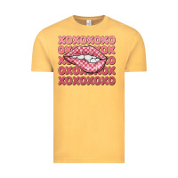 Vintage Mustard xoxo checker lips Vintage Tee - MaliasSmallBusiness
