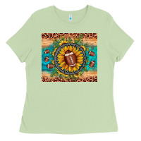 Matcha football leopard turquoise sunflower Ladies Tee - JahusDesignShop