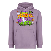 Lavender thick thighs and spooky vibes Heavyweight Hoodie - CowGirlArtShop