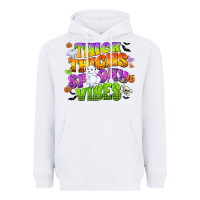 White thick thighs and spooky vibes Heavyweight Hoodie - CowGirlArtShop