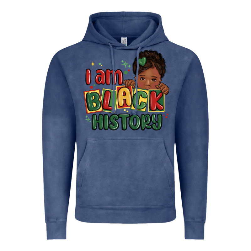 I Am Black History Black Girl Vintage Hoodie by MaliasSmallBusiness | Teevron