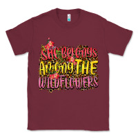 Burgundy she belongs among the wildflowers Classic Tee - NancyCooperArtShop