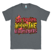 Charcoal Heather she belongs among the wildflowers Classic Tee - NancyCooperArtShop