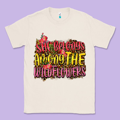 She Belongs Among The Wildflowers Classic Tee Designed By Nancycooperartshop