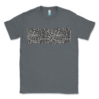Charcoal Heather grey leopard Classic Tee - JahusDesignShop