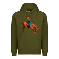 Army Green cowboy rodeo Premium Hoodie - JahusDesignShop