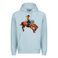 Blue Mist cowboy rodeo Premium Hoodie - JahusDesignShop