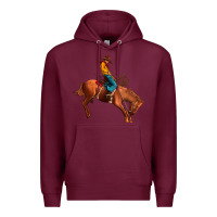 Burgundy cowboy rodeo Premium Hoodie - JahusDesignShop