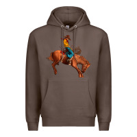 Coffee cowboy rodeo Premium Hoodie - JahusDesignShop