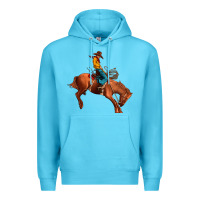Ocean Blue cowboy rodeo Premium Hoodie - JahusDesignShop