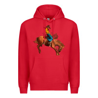 Red cowboy rodeo Premium Hoodie - JahusDesignShop