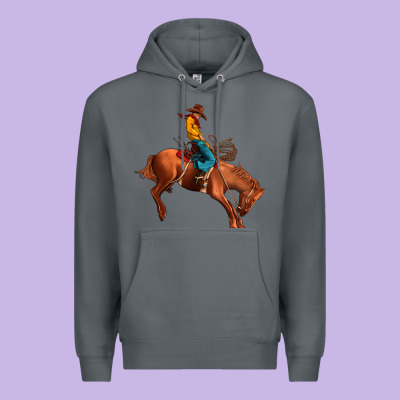 Cowboy Rodeo Premium Hoodie Designed By Jahusdesignshop