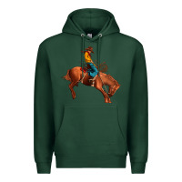 Sports Green cowboy rodeo Premium Hoodie - JahusDesignShop