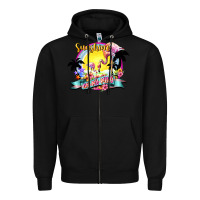 Black sunshine on my mind Zipper Hoodie - NancyCooperArtShop