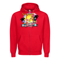 Red sunshine on my mind Zipper Hoodie - NancyCooperArtShop
