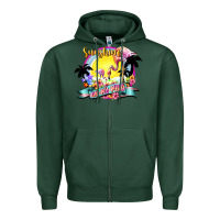 Sports Green sunshine on my mind Zipper Hoodie - NancyCooperArtShop