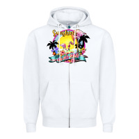 White sunshine on my mind Zipper Hoodie - NancyCooperArtShop