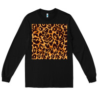 Black leopard seamless pattern bbs Long Sleeve Tee - BundleAndBundleShop