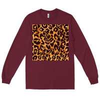 Burgundy leopard seamless pattern bbs Long Sleeve Tee - BundleAndBundleShop