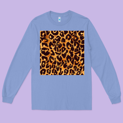 Leopard Seamless Pattern Bbs Long Sleeve Tee Designed By Bundleandbundleshop