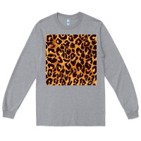Heather Grey leopard seamless pattern bbs Long Sleeve Tee - BundleAndBundleShop