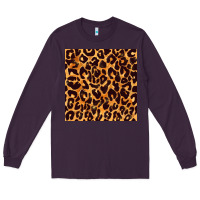 Plum leopard seamless pattern bbs Long Sleeve Tee - BundleAndBundleShop