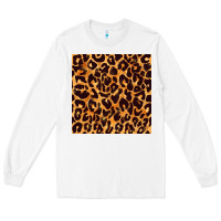 White leopard seamless pattern bbs Long Sleeve Tee - BundleAndBundleShop