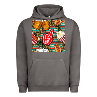 Pigment Tornado american football snacks with serape and leopard Urban Hoodie - BundleAndBundleShop