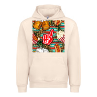 Sandshell american football snacks with serape and leopard Urban Hoodie - BundleAndBundleShop