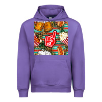 Tulip american football snacks with serape and leopard Urban Hoodie - BundleAndBundleShop