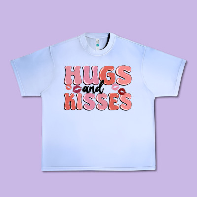 Hugs And Kisses Urban Heavy Tee Designed By Maliassmallbusiness