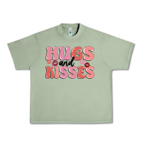 Oil Green hugs and kisses Urban Heavy Tee - MaliasSmallBusiness