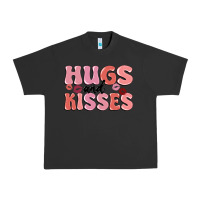 Pigment Black hugs and kisses Urban Heavy Tee - MaliasSmallBusiness